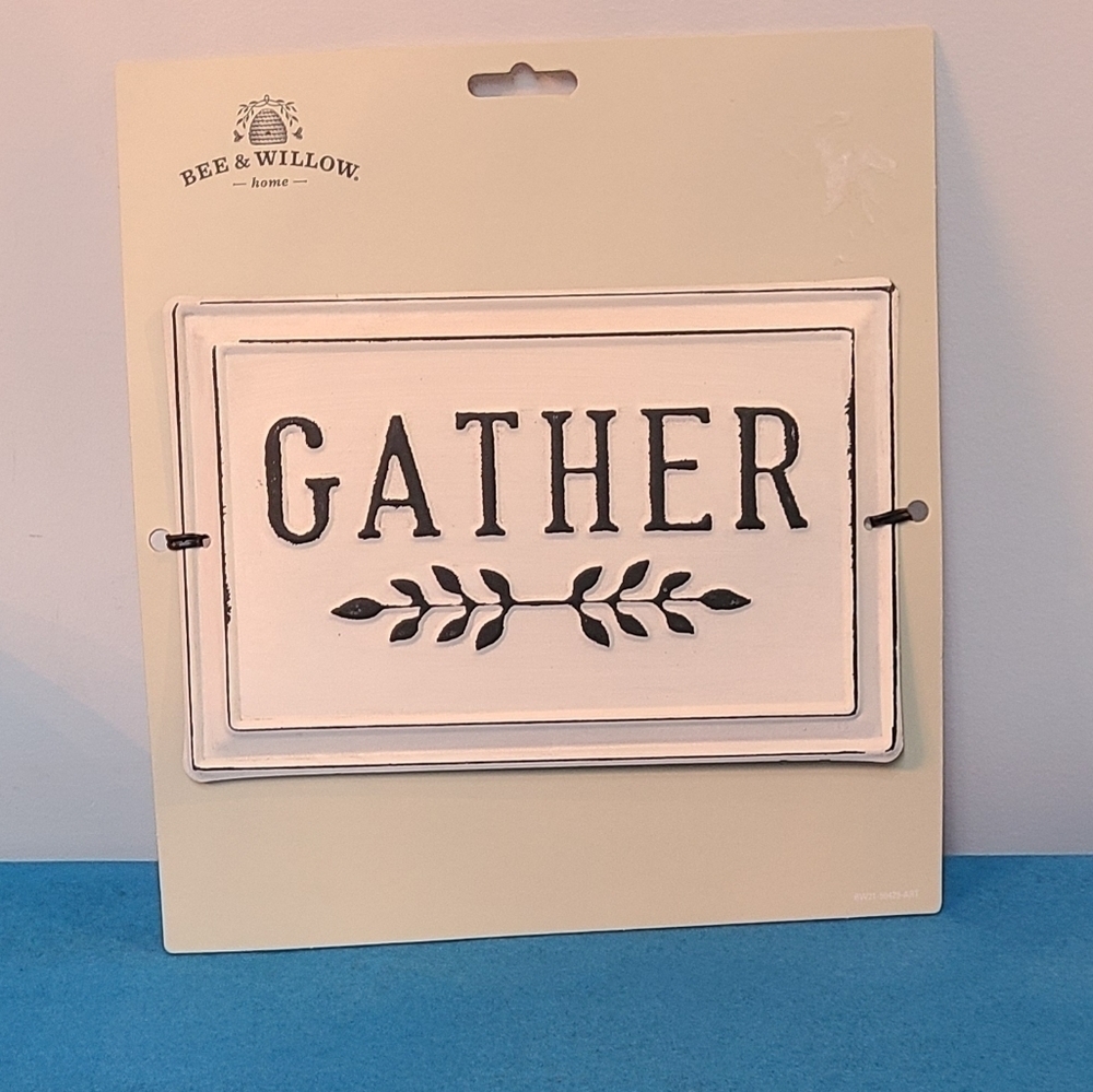 💥 Bee & Willow Gather Metal Wall Sign